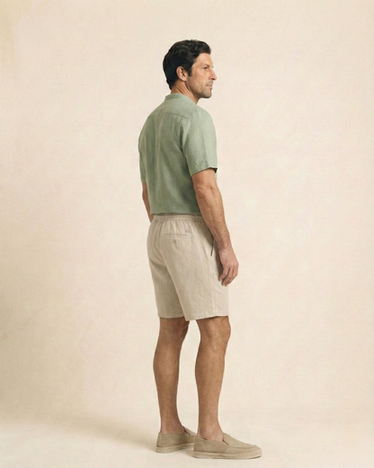 Pantalones cortos de lino Santorini 