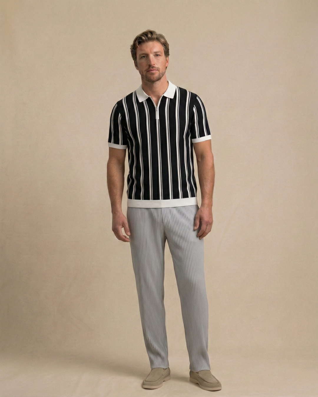 Valemont Ribbed Cotton Trousers